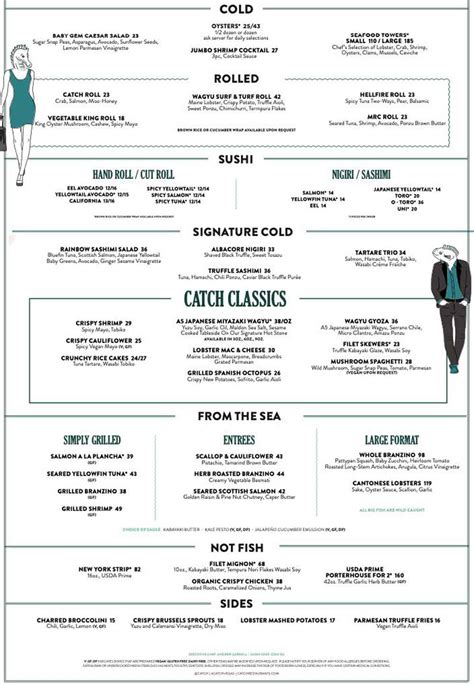 aria catch lv|catch las vegas menu with prices.